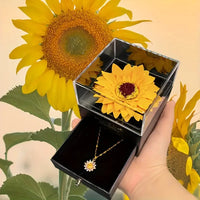 Sunflower necklace 